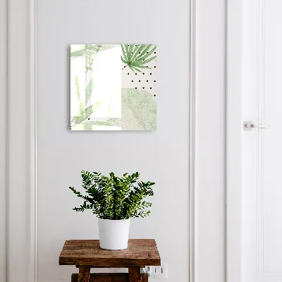 Key box for wall Green leaves