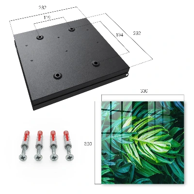 Key box for wall Green leaves