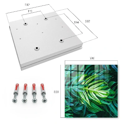 Key box for wall Green leaves