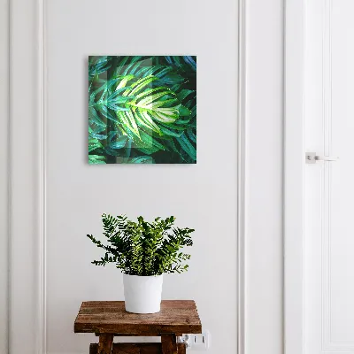 Key box for wall Green leaves