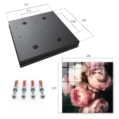 Wall mounted key box Floral charm