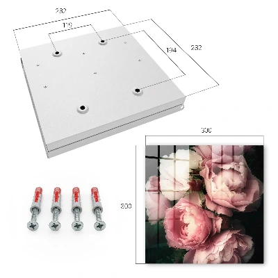 Wall mounted key box Floral charm