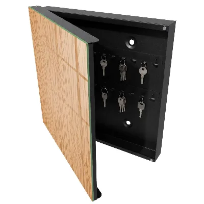 Key box for wall Wood texture