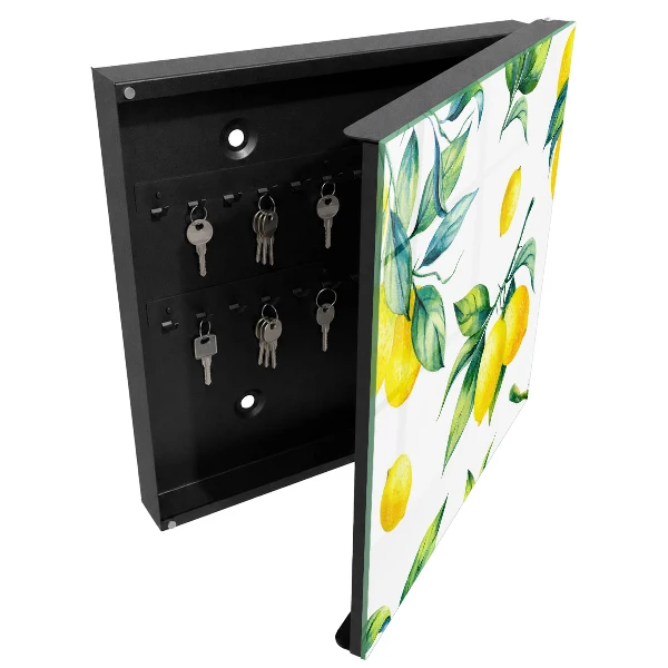Key box for wall Watercolor lemons