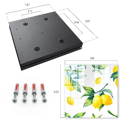 Key box for wall Watercolor lemons