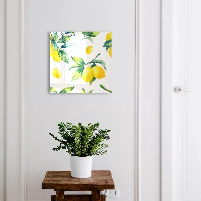 Key box for wall Watercolor lemons