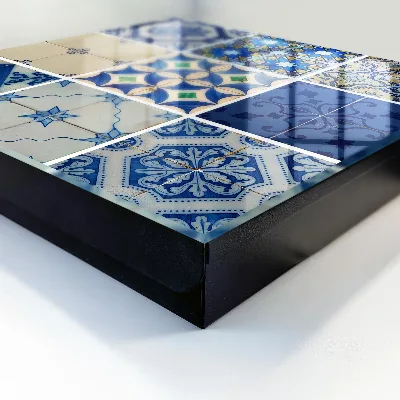 Wall mounted key box Azulejo tiles