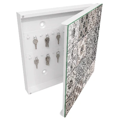 Key cabinet in a stylish tiles design