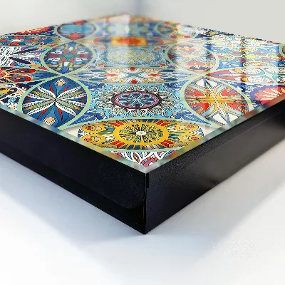 Key box for wall colorful mosaic design