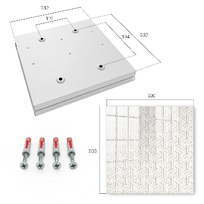 Key box for wall Geometric design