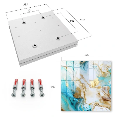 Key cabinet Turquoise patterns