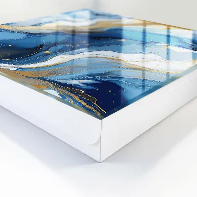 Wall mounted key box Colorful swirl