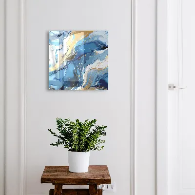 Wall mounted key box Colorful swirl