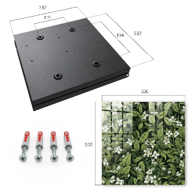 Key box for wall Plant motif