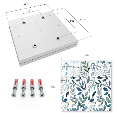 Key cabinet Botanical watercolors