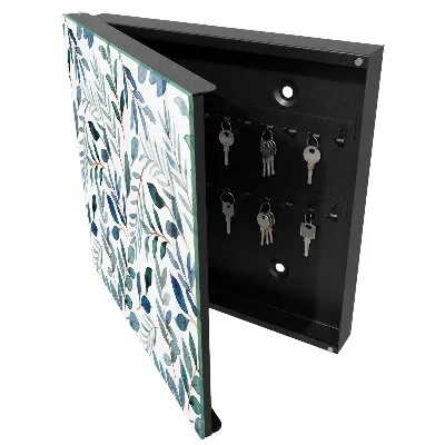Key cabinet Botanical watercolors