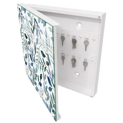 Key cabinet Botanical watercolors