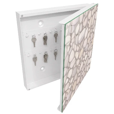 Wall mounted key box Stone structure