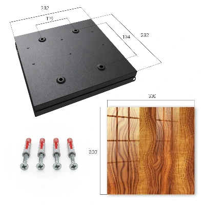 Wall mounted key box Wood waves