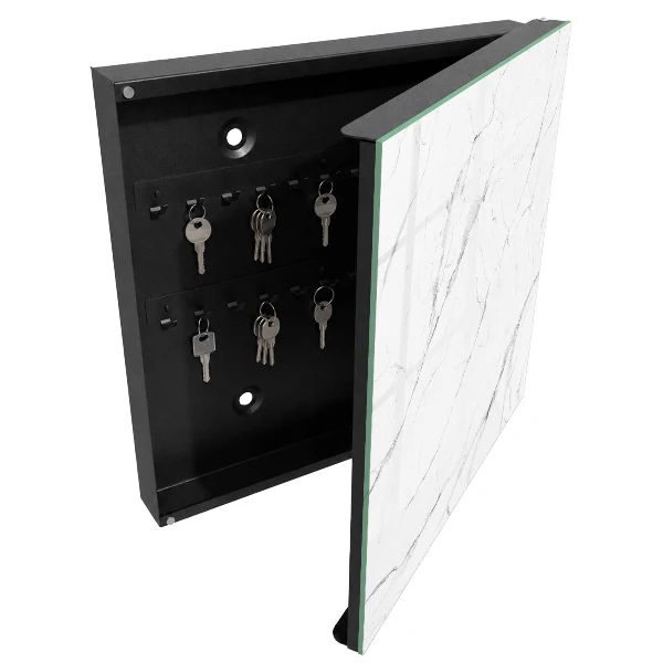 Key box for wall Marble texture