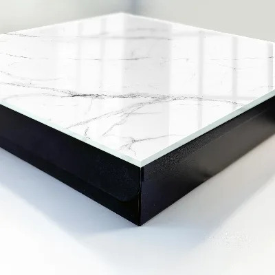 Wall-mounted key box with marble texture