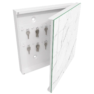 Key box for wall Marble texture