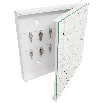 Key cabinet Light terrazzo