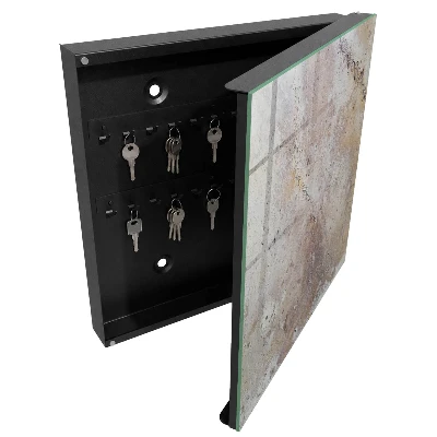 Wall mounted key box Earthy texture