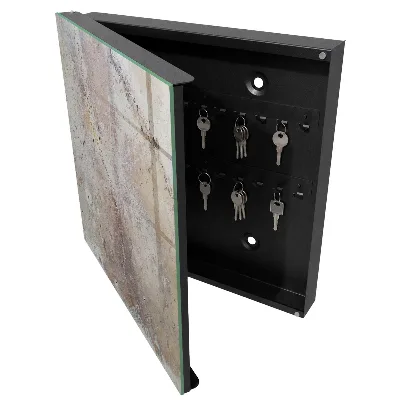 Wall mounted key box Earthy texture