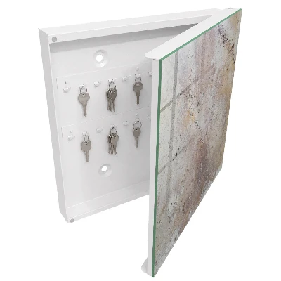 Wall mounted key box Earthy texture