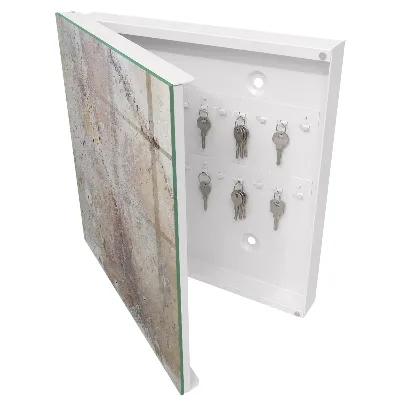 Wall mounted key box Earthy texture