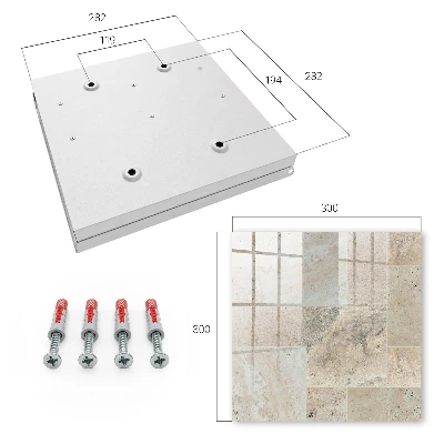 Key cabinet Marble tiles