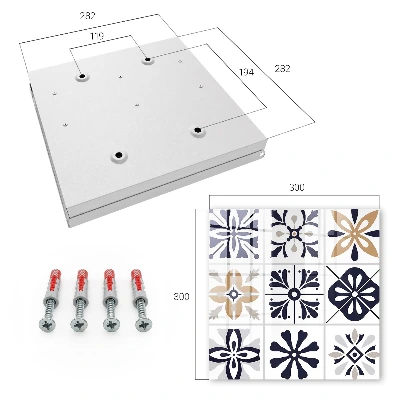 Key box for wall Geometric patterns
