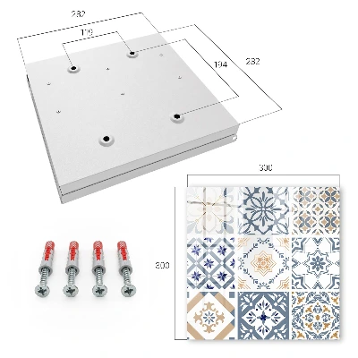 Wall mounted key box Tile patterns