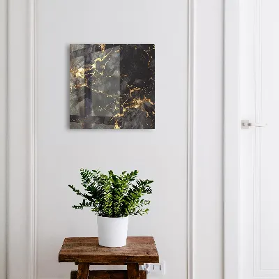 Key box for wall Black marble