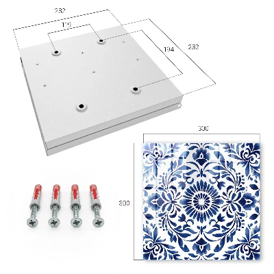 Key box for wall Floral ornament