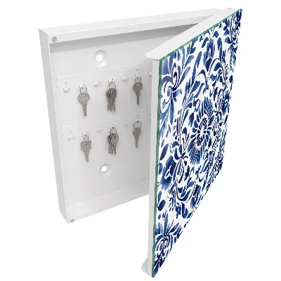 Key box for wall Floral ornament