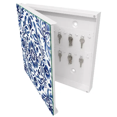 Key box for wall Floral ornament