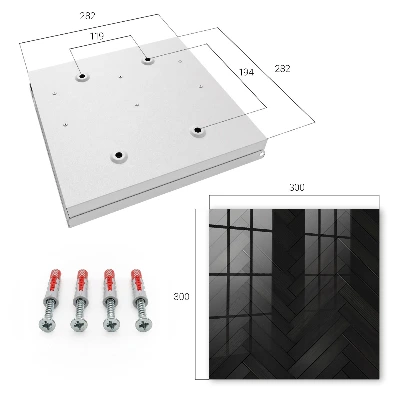 Wall mounted key box dark elegance finish