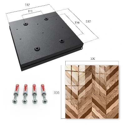 Key cabinet Wood herringbone