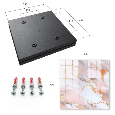 Key cabinet Abstract marble
