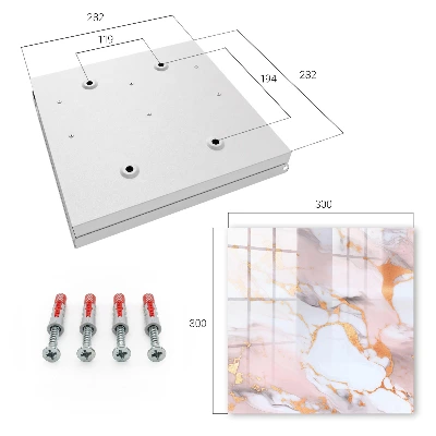 Key cabinet Abstract marble