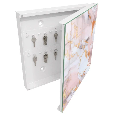 Key cabinet Abstract marble