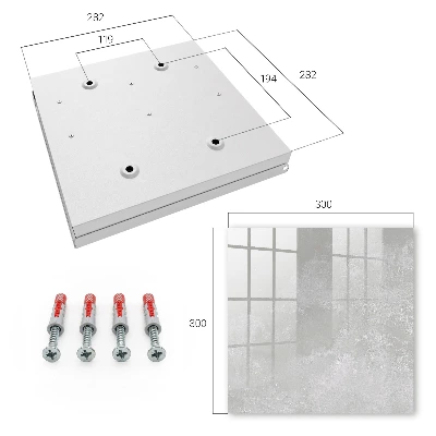 Wall mounted key box Grey elegance