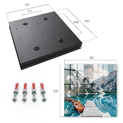 Wall mounted key box Mountain landscape