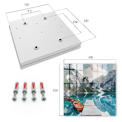 Wall mounted key box Mountain landscape