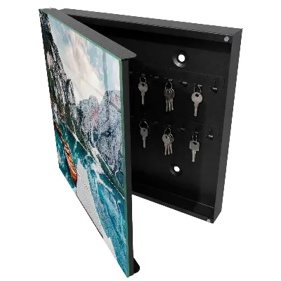 Wall mounted key box Mountain landscape