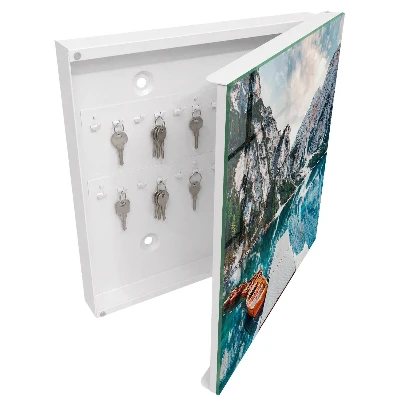 Wall mounted key box Mountain landscape