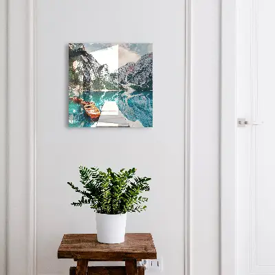 Wall mounted key box Mountain landscape