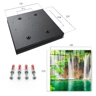 Key cabinet Green waterfall